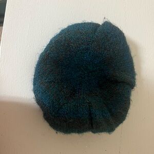 Cozy Blue-Green Knit Beret